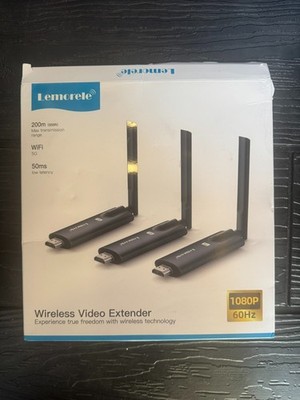 Lemorele R1010 Wireless HDMI Video Extender 1TX 2RX 1080P 60Hz Open Box