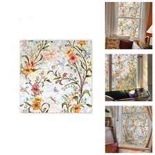 Double Side Static Cling Privacy Film Stained Glass Window Film for Glass Doors