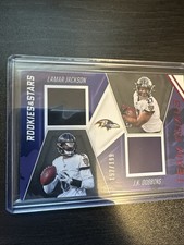 2020 Panini Rookies & Stars Team Duals Relics /199 JK Dobbins Lamar Jackson RC