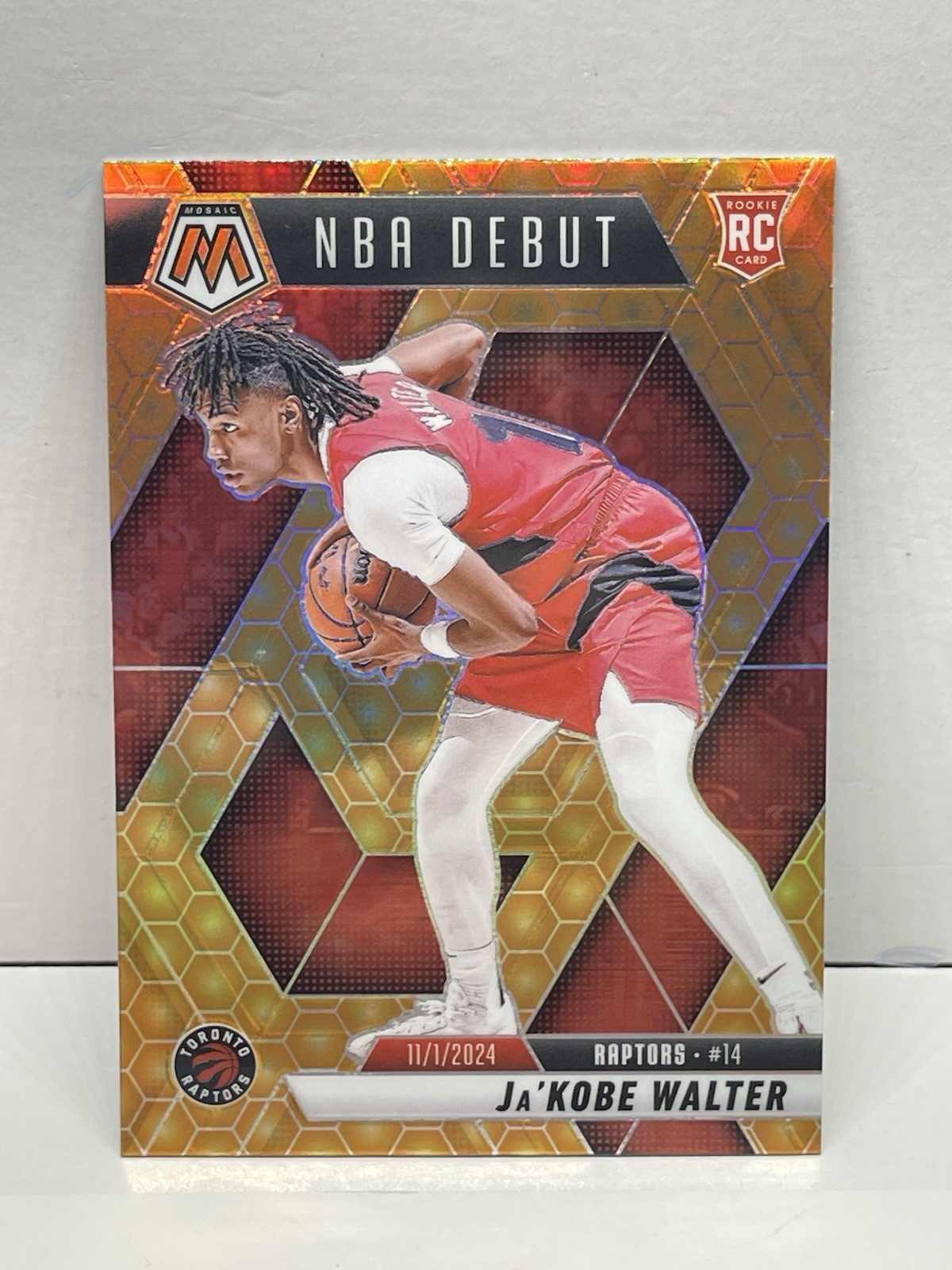 2024-25 Panini Mosaic Basketball Jakobe Walter-#254 NBA Debut RC Honeycomb Sp