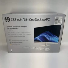 New HP AIO 24-CR0013W 23.8" i3-N300 1.00GHz 8GB RAM