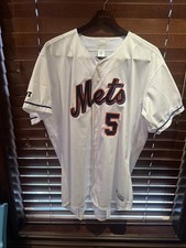 Russell Athletic New York Mets David Wright 5 XXL White Button Down Mesh Jersey