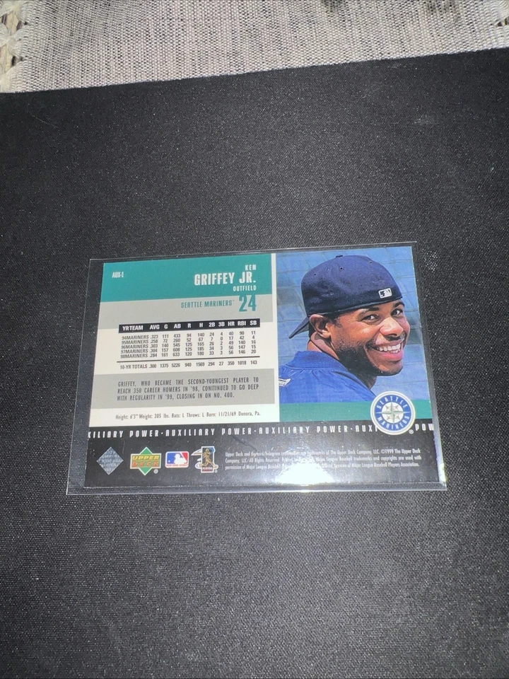 Ken Griffey Jr. 1999 Upper Deck Powerdeck Auxiliary Power #AUX-1 Fast Shipping - Image 2 of 2