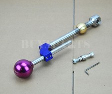 Fully Adjustable Blue Short Shifter 2 Purple Ball Style Knob For Integracivic
