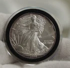 1996 US Silver Eagle $1 Unc Key Date Edge Toned
