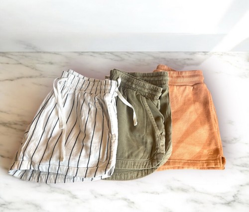 AWESOME Billabong 3pc LOT Womens Sz Small Road Trippin BEACH SHORTS Comfy Surfer