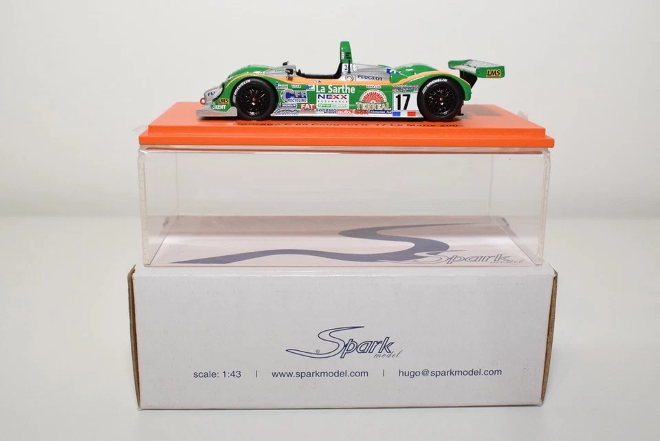 B84 1:43 SPARK SCCG09 CORAJE C60 PEUGEOT #17 LE MANS LM 2001 SIN USAR, EN CAJA Foto 2 de 4