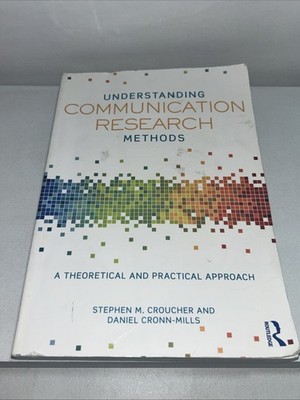 Understanding Communication Research Methods By Croucher, Stephen M. Slightly Da