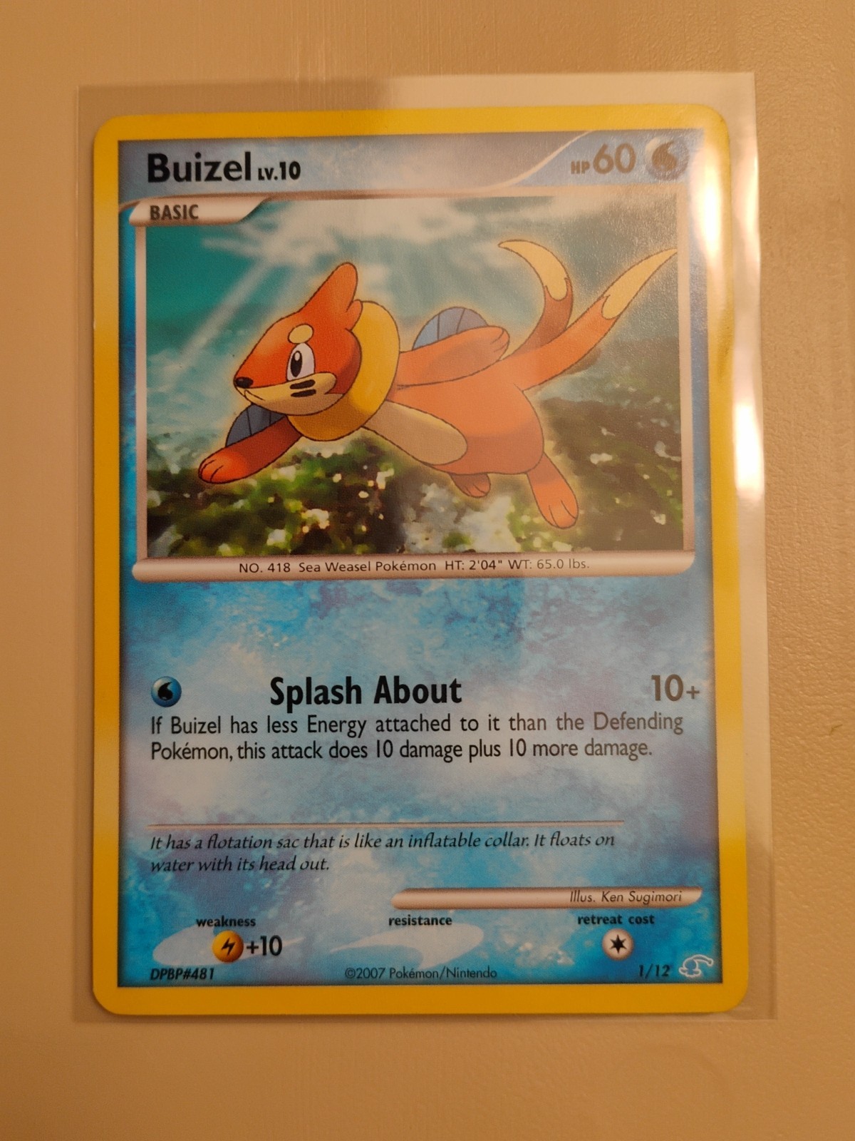 Pokémon Buizel LV.10 2007 DPB#481 1/12
