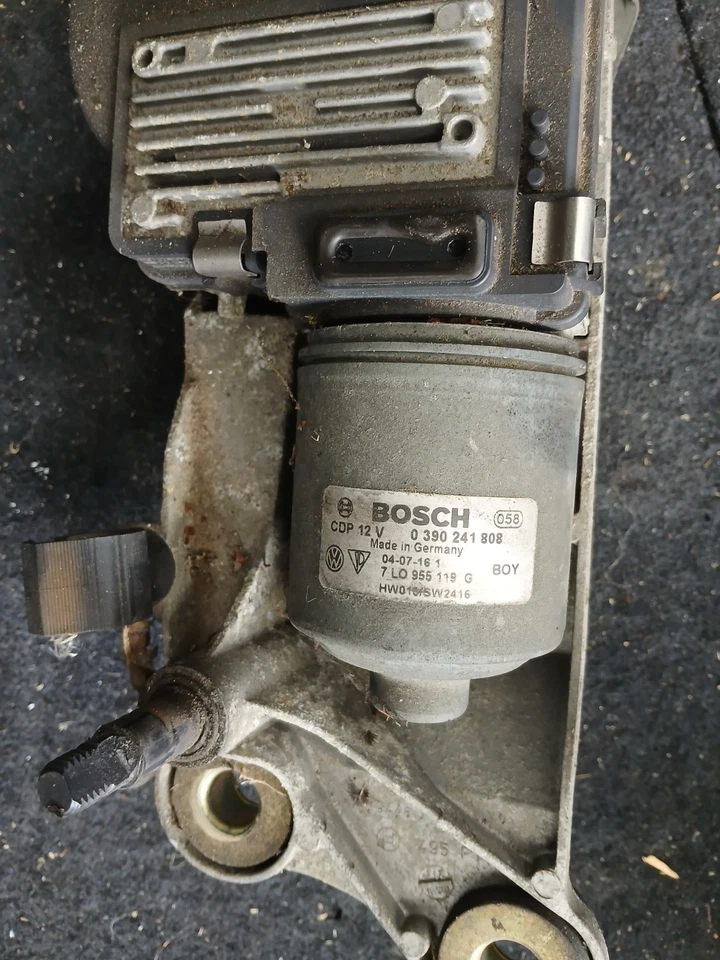 МОТОР ПЕРЕДНЕГО СТЕКЛООЧИСТИТЕЛЯ VOLKSWAGEN VW TOUAREG + СВЯЗЬ 7L0955023L 2003-2010 (2004) ~ - Изображение 4 из 4