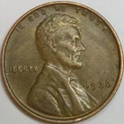 1936-P Lincoln Wheat Cent - XF (Lot#1)