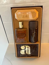 ARAMIS Rare & Vintage Gift Set Cologne, Cool Talc, Soap Muscle Soak Packets NOS!