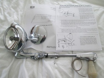 1952 1953 1954 HUDSON Factory Spotlight w/ Mirror Unity H-1 IT WORKS NICE LIGHT