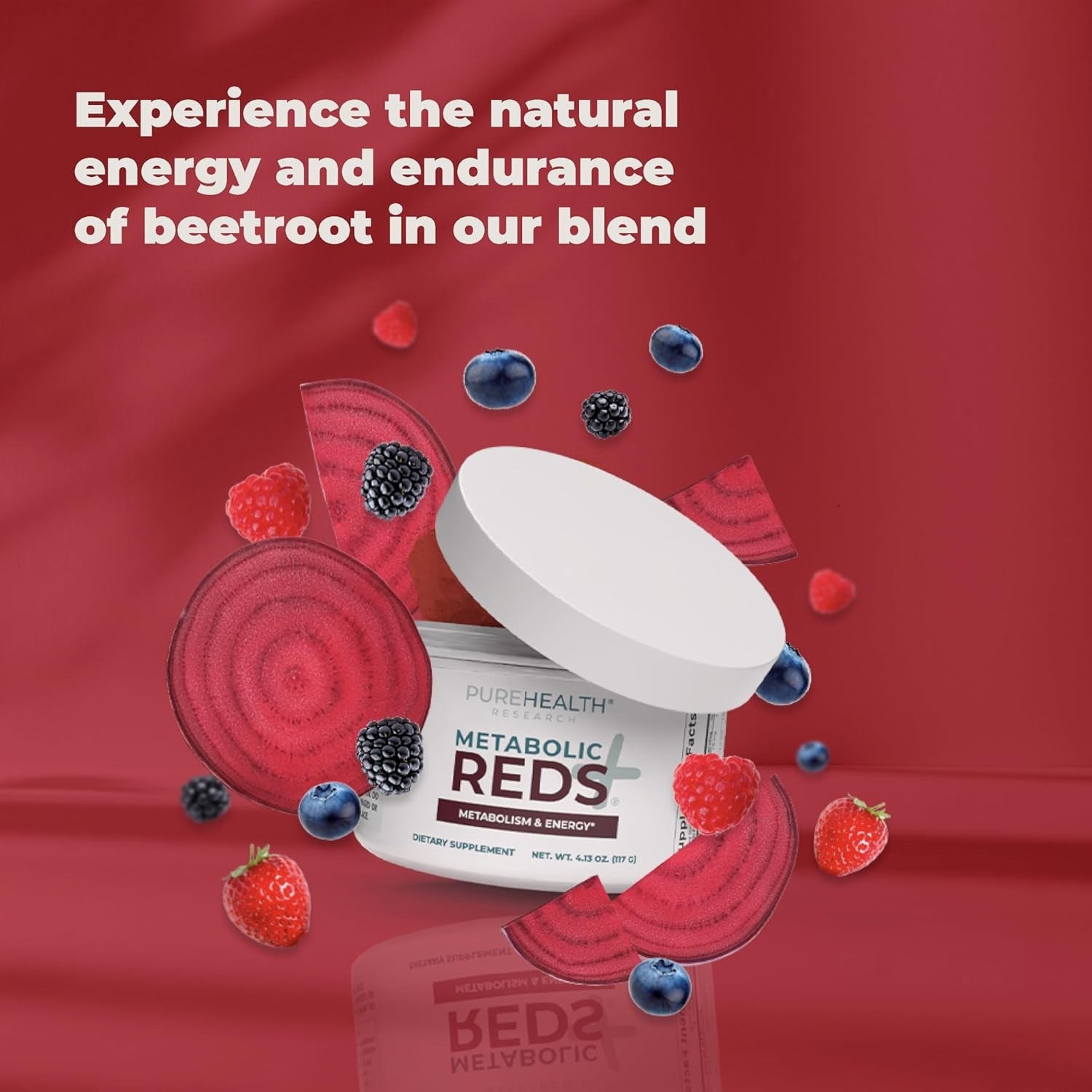 REDS SUPERFOODS Powder Antioxidants Supplement Energy PUREHEALTH RESEARCH