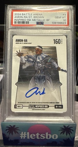 Bo Jackson Battle Arena Alpha Edition Aman Ra Metallic Autograph PSA 10 Case Hit