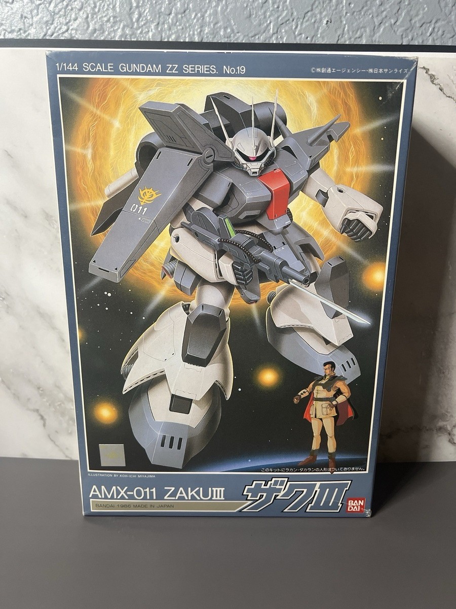 Bandai Gundam ZZ AMX-011 Zaku III 1/144 Model Kit 1986 Vintage