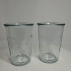 Vtg Anchor Hocking, Isaac J. Collins Est 1905 USA Clear Glass Barware Nautical