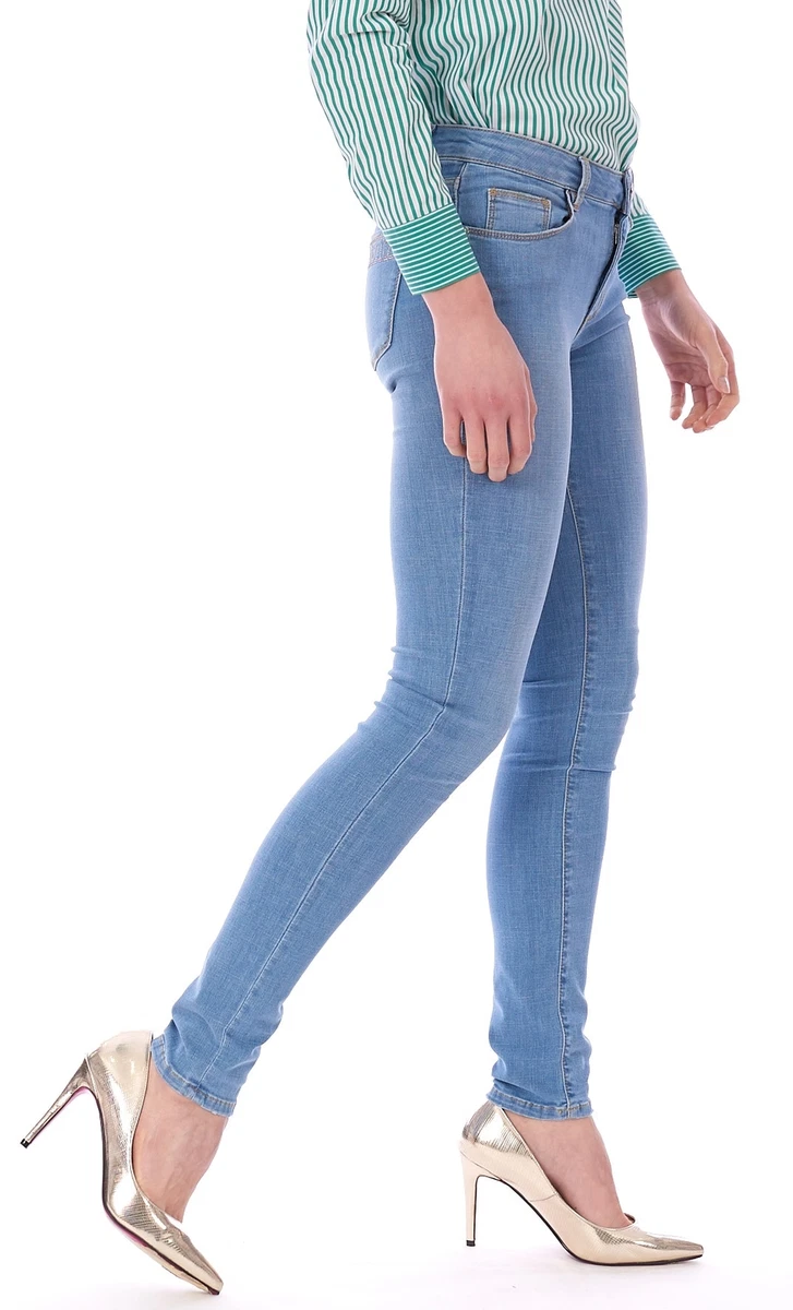 JEANS TRUSSARDI JEANS STRETCH 260 REGULAR CON STRASS DA DONNA eBay