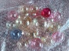 Vintage GDR Christmas Ornaments Mini Transparent Glass Balls Of Different Colors