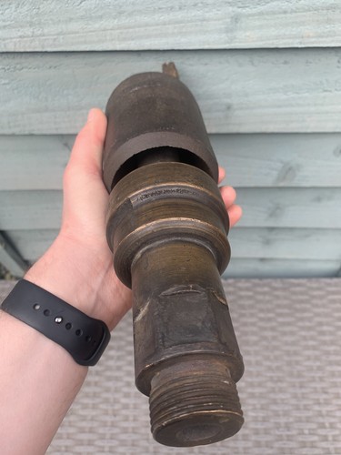 Magnificent Large Original Antique Brass Bronze Locomotive Train Steam Whistle - Foto 3 di 13