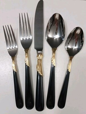 Lot De 5 Cuillères À Soupe En Bois De Style Janpanais Avec Manche Long