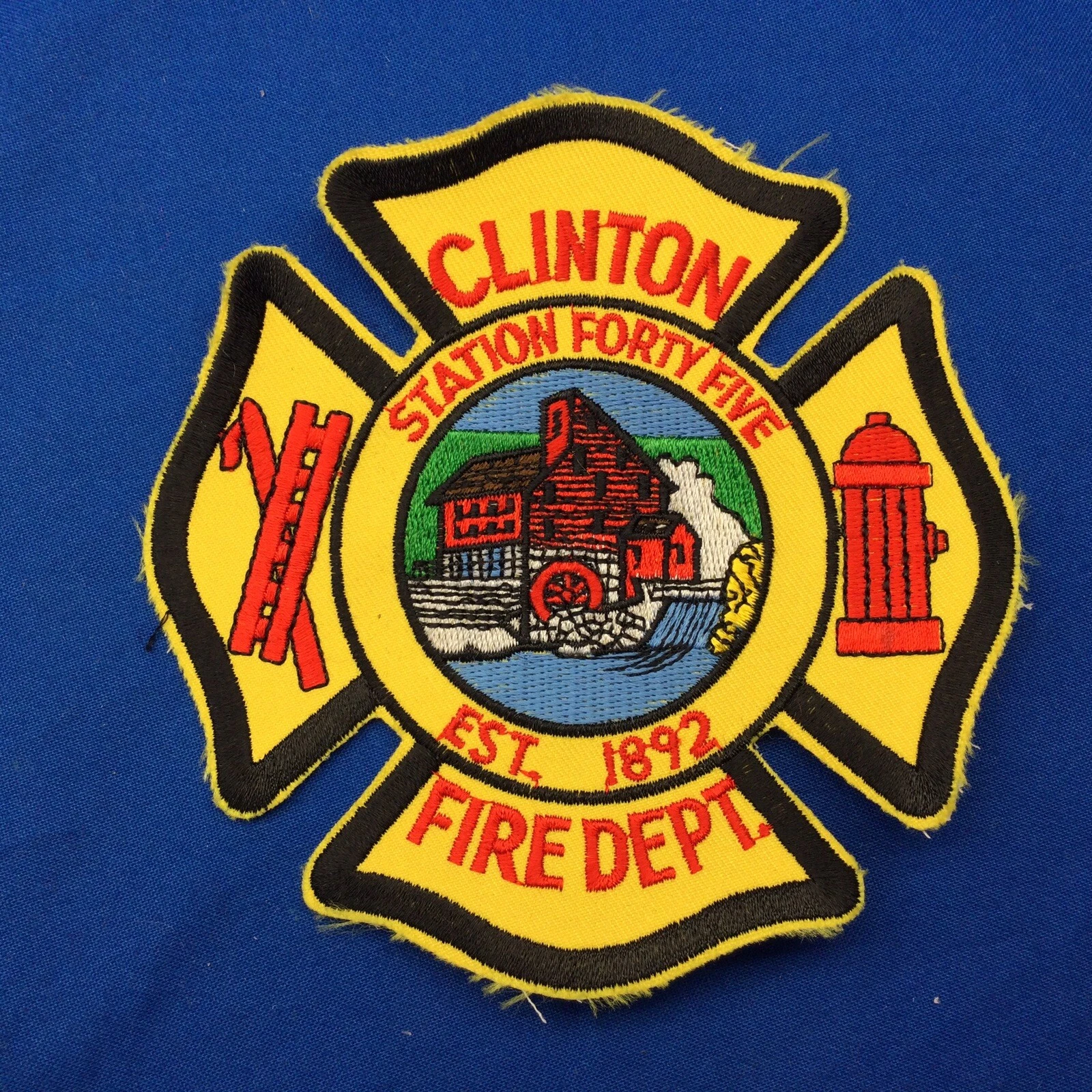 Clinton Fire Dept. Station 45 N.J. Obsolete Uniform Patch