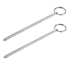 2 Pack Long Quick Release Pin 6mm x 5-3/4" 316 Stainless Steel Marine Hardware