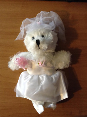 New 8-10'' Soft White Teddy Bear dress* ANGEL Outfit *+Accessories Complete # A