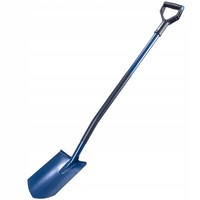 Kadax Spaten Aus Metall, Gespitzt, Blau, 19 X 129 Cm