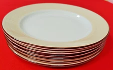 Steelite International Dinner Plates Tan Brown 10 3/4" Stoneware England Qty 6