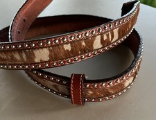 SSM Woman F5-0277 Genuine Leather 1" Western Animal Belt S-30