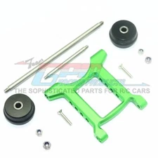 GPM Racing Aluminum Rear Adjustable Wheelie - (1) Set Green : Big Rock