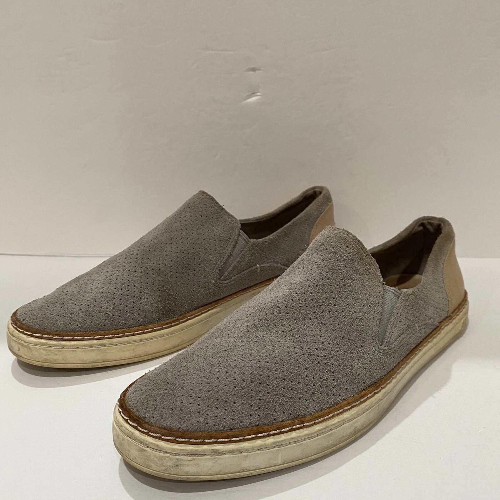 Scarpe da donna Ugg Australia Adley Perf taglia 7 pelle scamosciata slip on 1018375