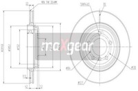 2X Maxgear 19-1017MAX Bremsscheibe FüR BMW