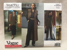 Vogue Tamotsu Sewing Pattern #1200 Uncut 12 1...