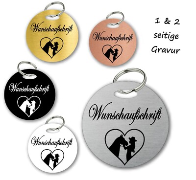 Pferdemarke Marke Pferd inkl. Gravur individuell verschiedene Größen mit Gravur