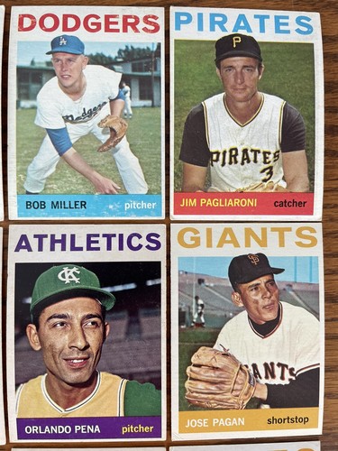 1964 Topps Lot Of 24 Dif, Bill Skowron, Willie Davis, Bob Skinner, Vgex - Picture 4 of 8