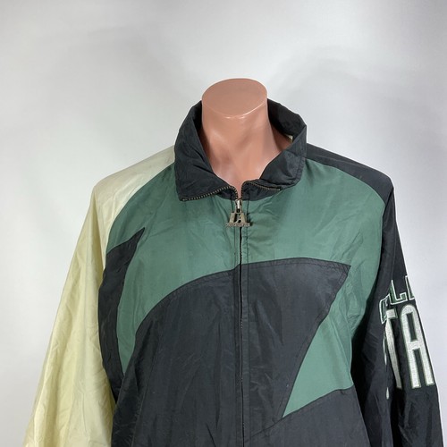 Chaqueta De Colección Años 90 LA Logo Athetic Dallas Stars DIENTE DE TIBURÓN Talla GRANDE L RARA - Imagen 3 de 13