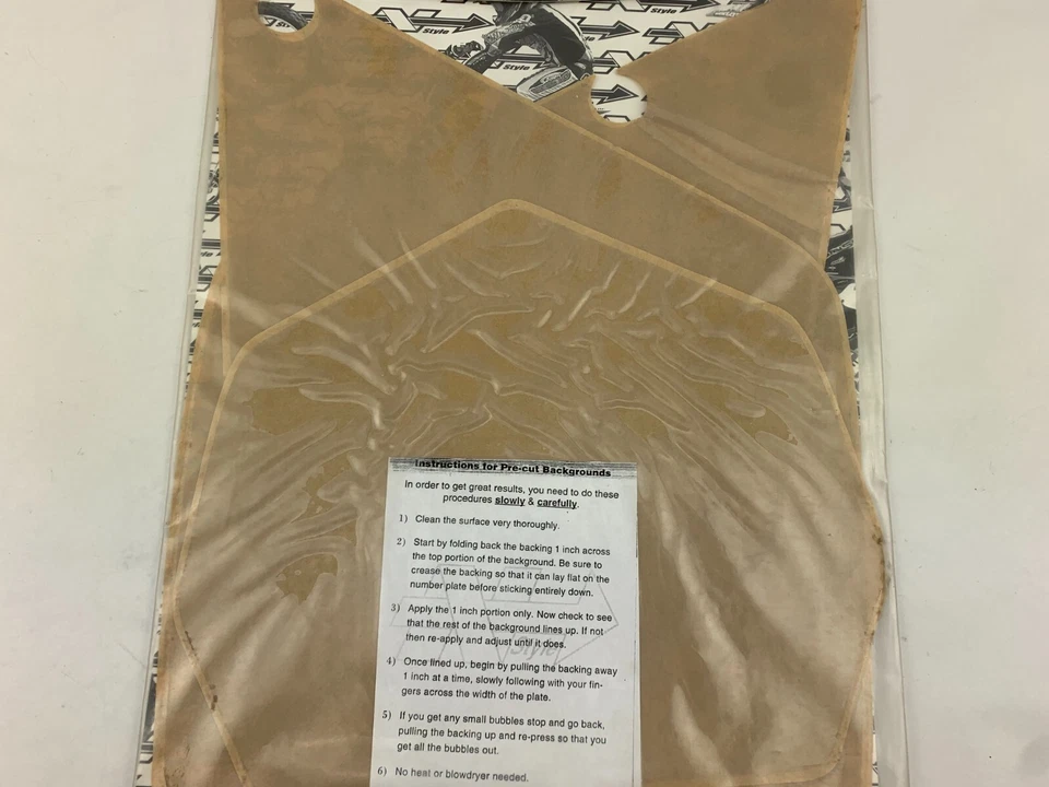 Fondo de matrícula transparente precortado N-Style N01-159 para Suzuki RM125 RM250 2001 Foto 2 de 3