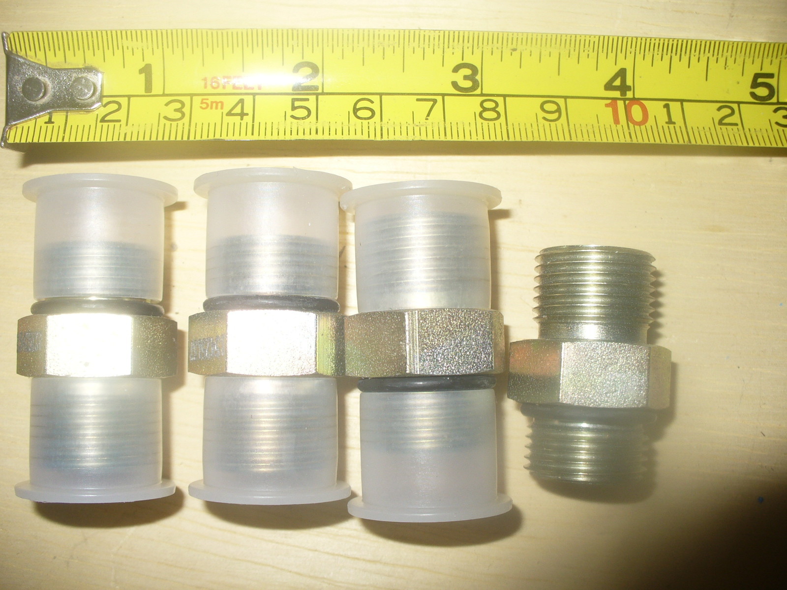Parker Steel Pipe Fitting, Hex Nipple, 1/2" NPT Male X 1/2" NPT Male 4ea