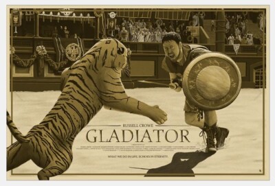 NYCC 2022 Gladiator Russell Crowe Movie Film Poster Giclee Print Art 36x24 Mondo