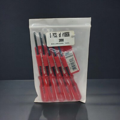 5x Bondhus 10656 3mm Balldriver Screwdrivers Tool Bundle Made In USA