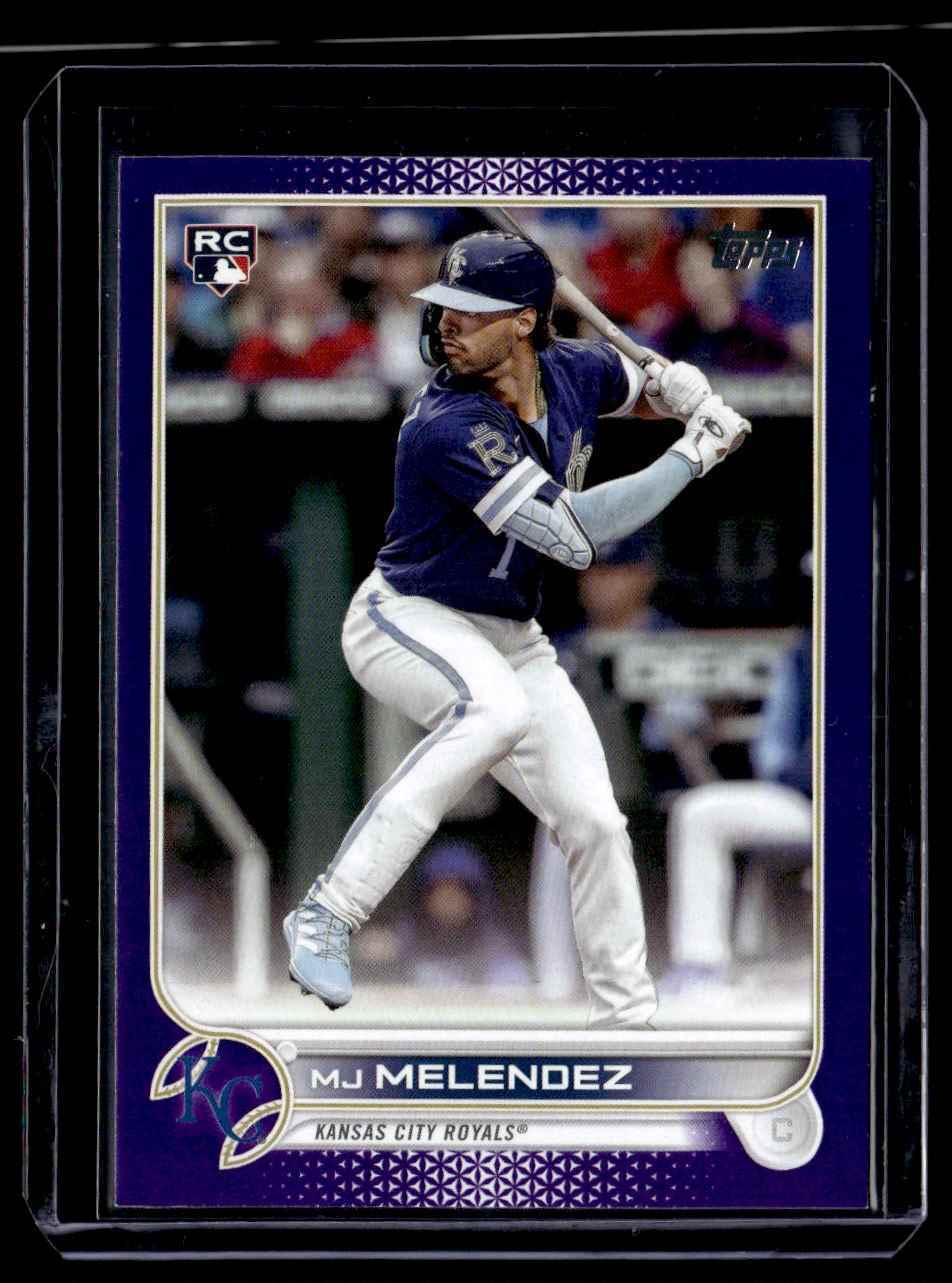 2022 Topps Update Purple Meijer SP MJ Melendez RC Kansas City Royals #US223