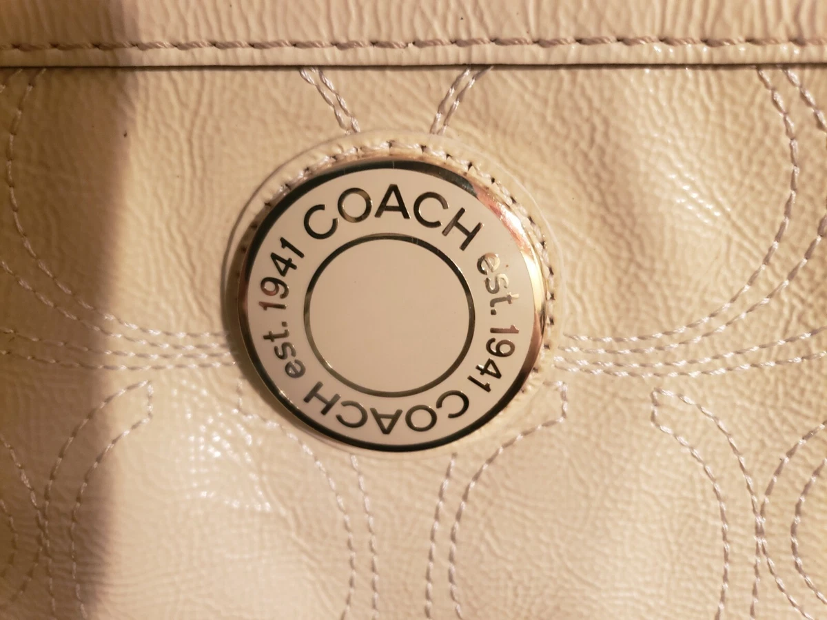COACH PATENT LEATHER PURSE W/ C STITCH #A1293-F19198 | eBay