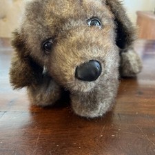 Vintage 1982 American Wego Brown Puppy Dog 14 Plush Sad Eyes RARE Nice HTF