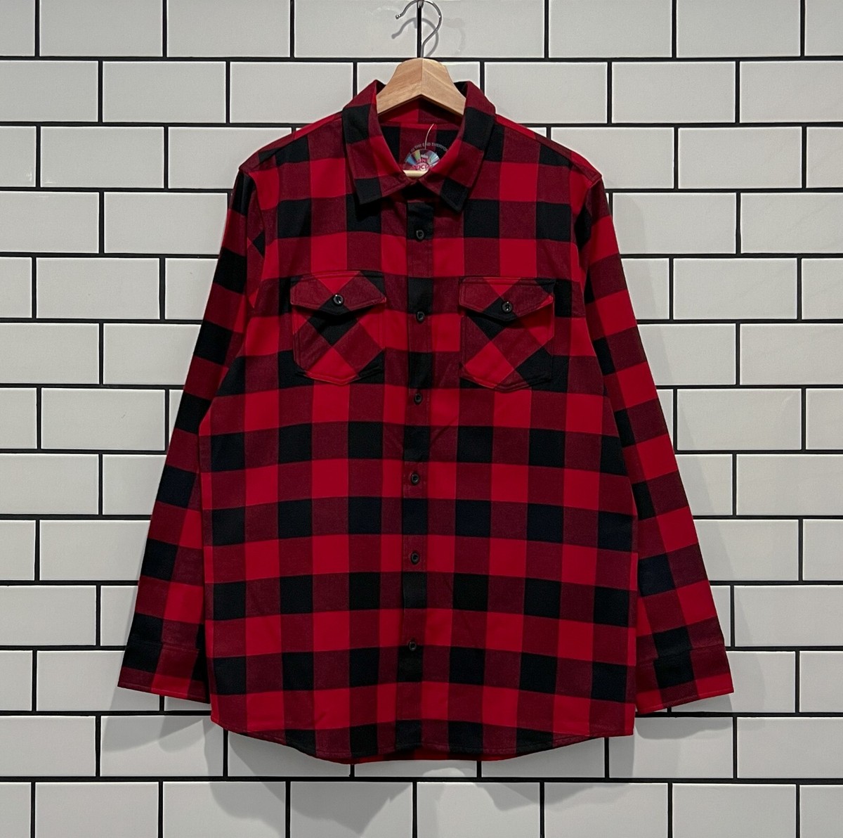 ANTI SOCIAL SOCIAL CLUB ASSC HAPPIEST PLACE ON EARTH FLANNEL RED