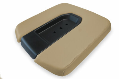 Fits 2019-2020 Chevrolet Silverado PVC Leather Console Lid Bench Cover Beige