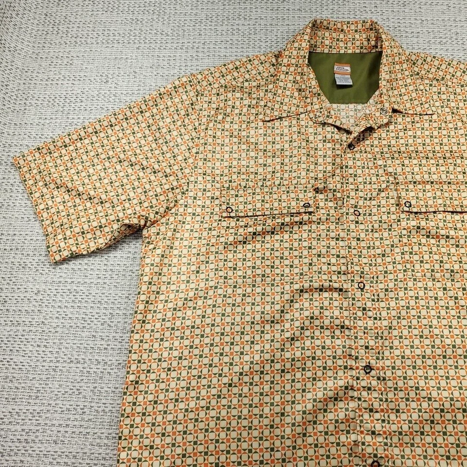 Camisa De Colección No Fear Snap Up Para Hombres Grande Naranja Verde Campamento Patinador Motocross Foto 3 de 4