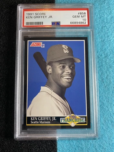 PSA 10 GEM MINT 1991 Score #858 Ken Griffey Jr. The Franchise Card Low Pop (15)