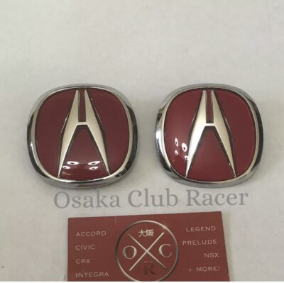 New OEM DC2 Acura Integra Type R Red Emblem Set Badges 97-01 98 00 